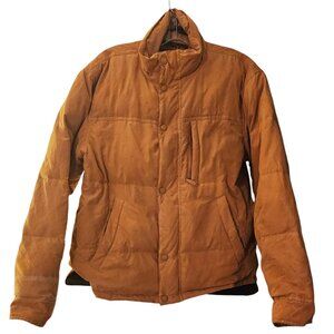 Timberland Weathergear Goose Down Coat Rust/Orange Sz Xs Unisex W/Skull Cap